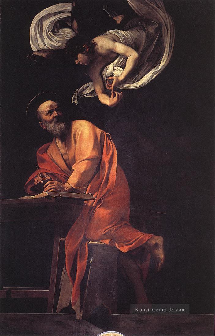 Die Inspiration von St Matthew Caravaggio Ölgemälde